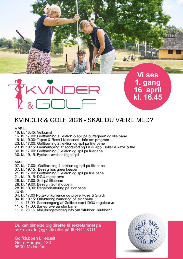 Kvinder og golf 2026